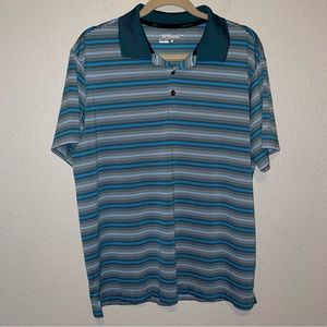 Nike Golf Blue Striped Polo